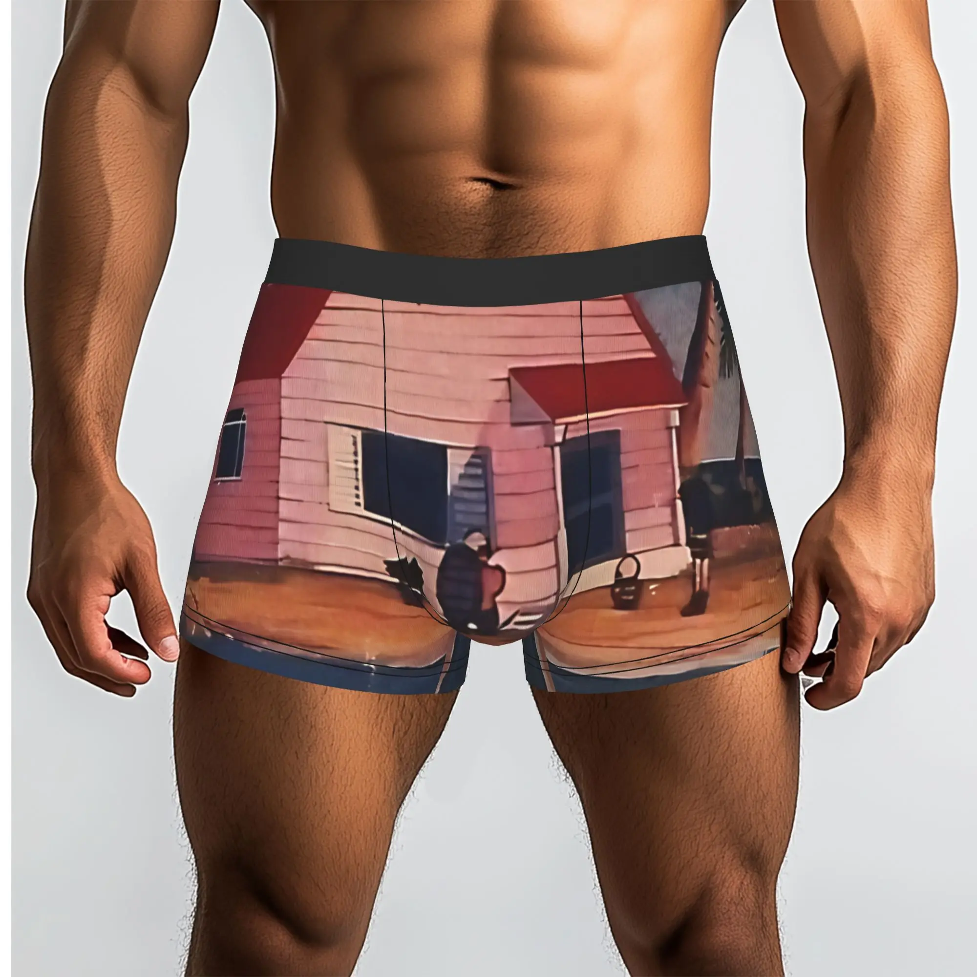Kame House   Classic Anime Scene  Bandai DRAGON BALL Underpants Homme Panties Man Underwear Comfortable Shorts Boxer Briefs