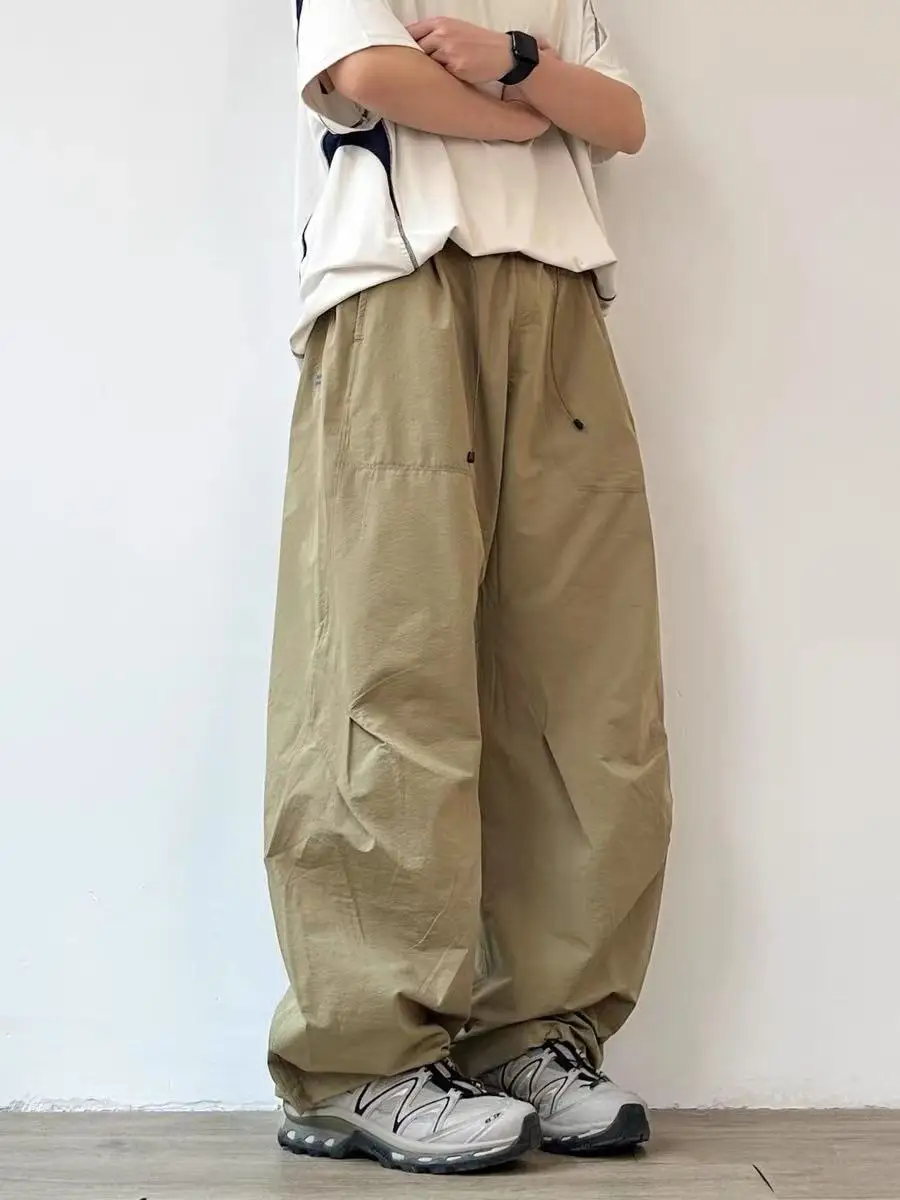 

Lightweight Outdoor Functional Workwear Paratrooper Pants Loose Thin Breathable Casual Long Trousers for Men Summer Style