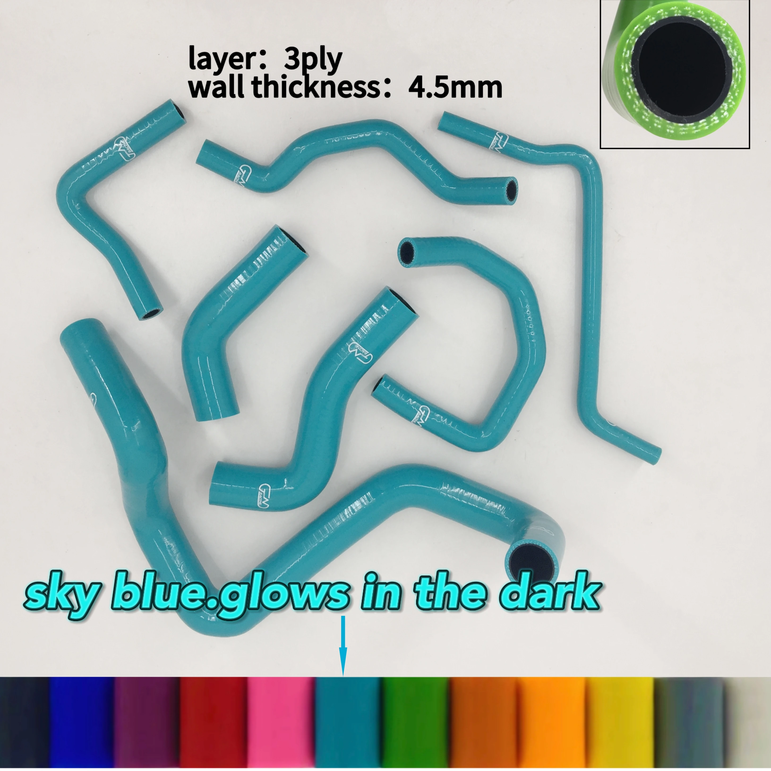 

JNRACING Fit VW MK4 GOLF BORA Jetta 1.8t AUM AUQ Silicone coolant Radiator Hose s kit