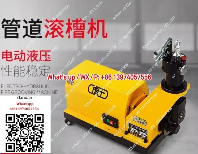 King Tiger Electro-Hydraulic Grooving Machine 43-323 Fire Piping Stainless Steel Galvanized Steel Pipe Grooving Machine
