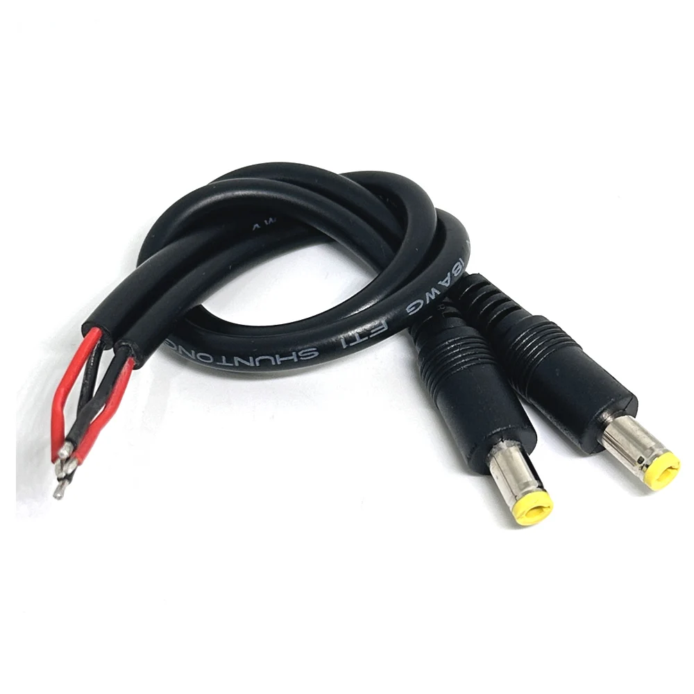 1/3PCS 5.5 X 2.5 mm DC cable connector DC Power Plug with extension wire DC female Jack Ribbon connector adapter