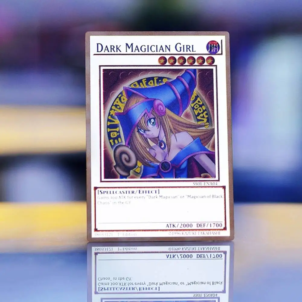 Yugioh Cards Metal Yu Gi Oh Letters Gold Silver Tcg Dark Magician Blue Eyes White Dragon Ra Anime Card Board Game Kids Toys Gift