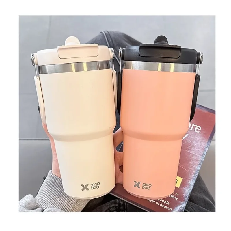 316 Stainless Steel Insulated Water Bottle, Large Capacity, with Straw, “Ice King” Cup—Stylish, Giant-Sized, for Men and Women