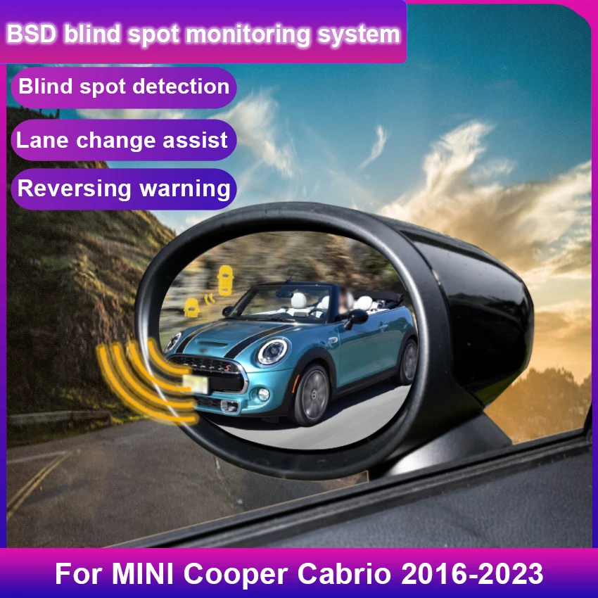 Car Blind Spot Monitoring System For MINI Cooper Cabrio 2016 to 2025 BSD BSA BSM Radar Parking Sensor Assist Lane Changing