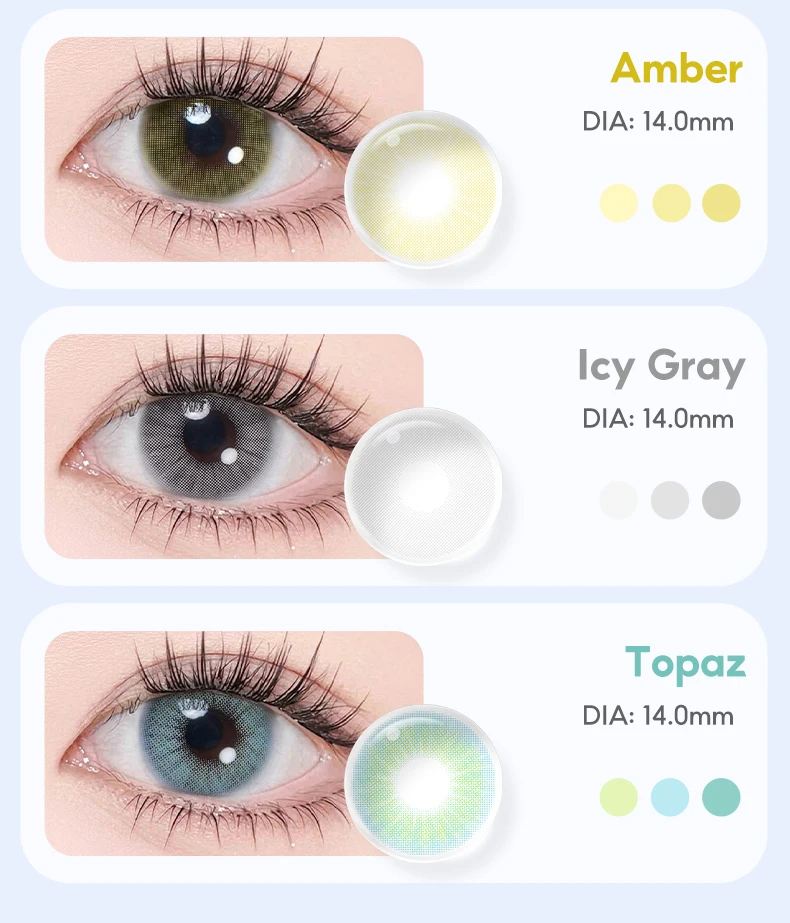 (0.00~-8.00) MAGISTER Queen Naturfarbene Kontaktlinsen mit Dioptrien, Farbige Kontaktlinsen für Make-up, 6 Monate – Detail 3