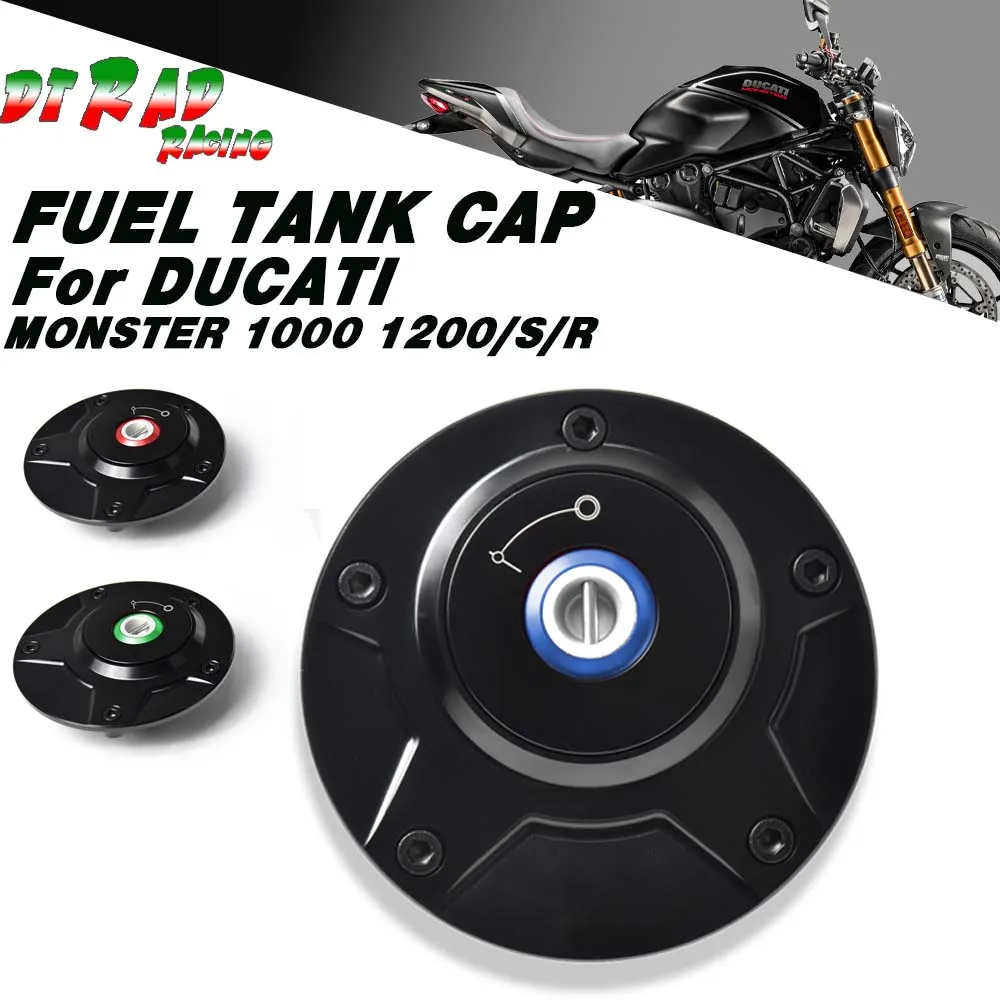 

Motorcycle Fast Open Fuel Gas Tank Filler Cap For DUCATI MONSTER 1200/S 2014-2022 1200R 2016-2020 1000 2003-2005 Gasoline Cover