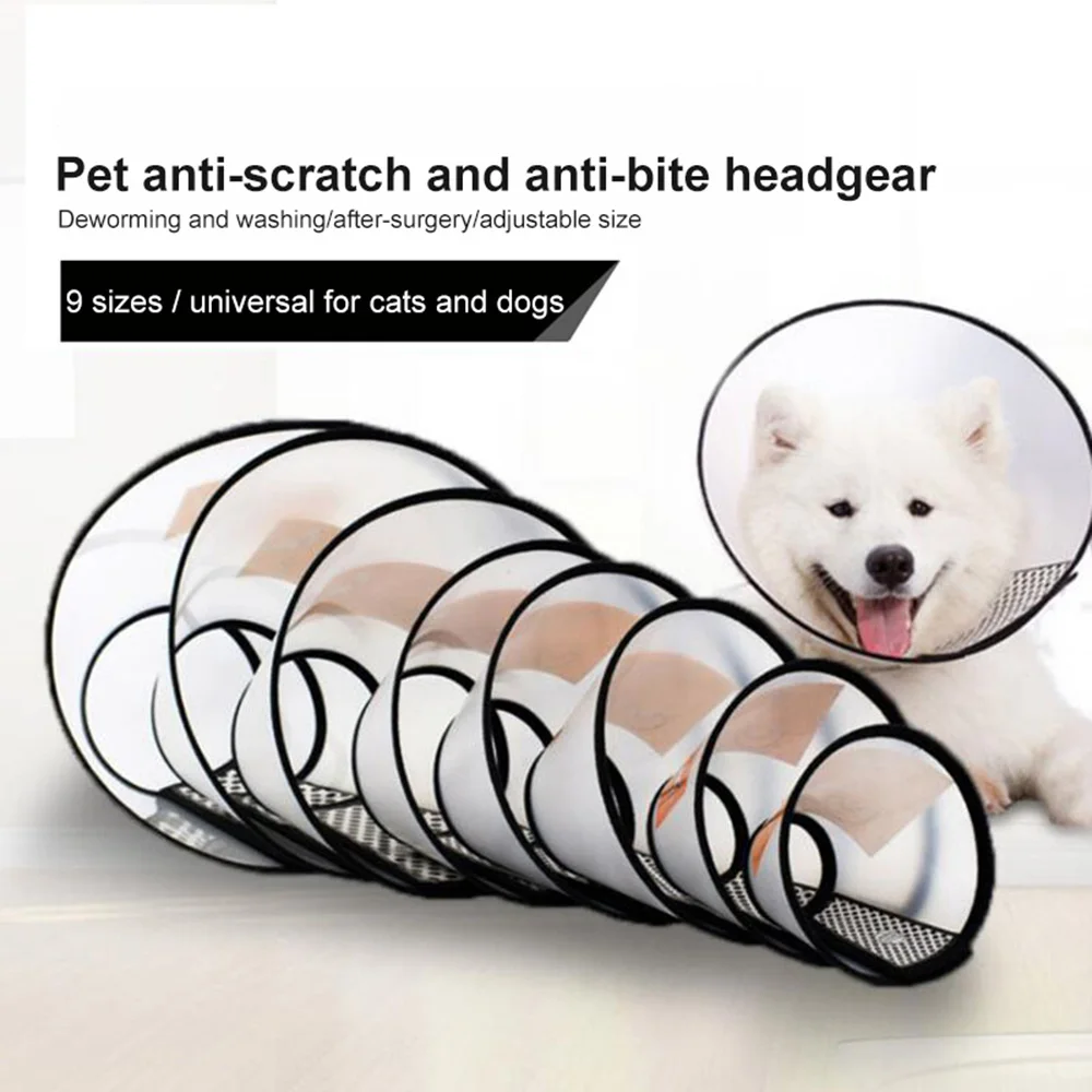 High Quality Protective Collar Anti-Bite Circle Dog Neck Recovery Puppy Pet Cone Collar