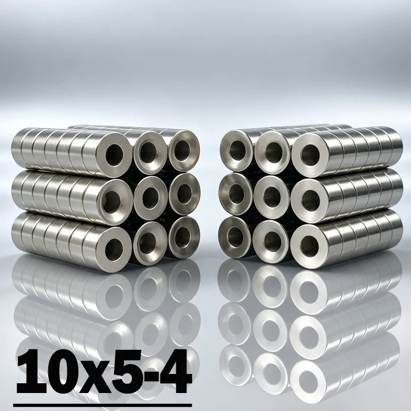 Aimant 10x5-4mm, 10-500 pièces, aimant permanent en néodyme N35 NdfeB, accessoire magnétique 10*5-4mm, aimants pour réfrigérateur