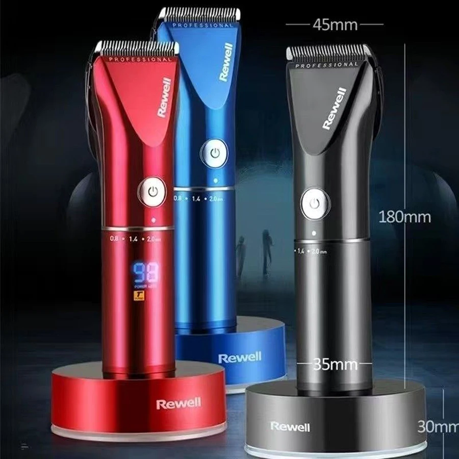 

REWELL Turbo Rechargeable Hair Clipper Professional Hair Trimmer for Men Electric Cutter Hair Cutting Machine Barber Salon