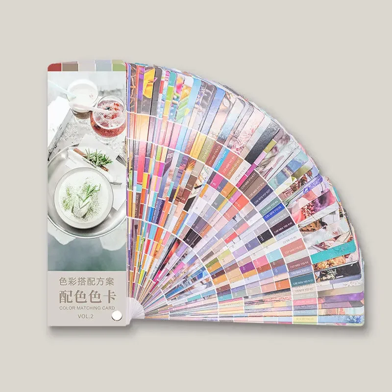 NEW Designer Color Matching Scheme Color Card Printing Paint Paint Flat Interior Color Matching Manual Sample Card Display Book