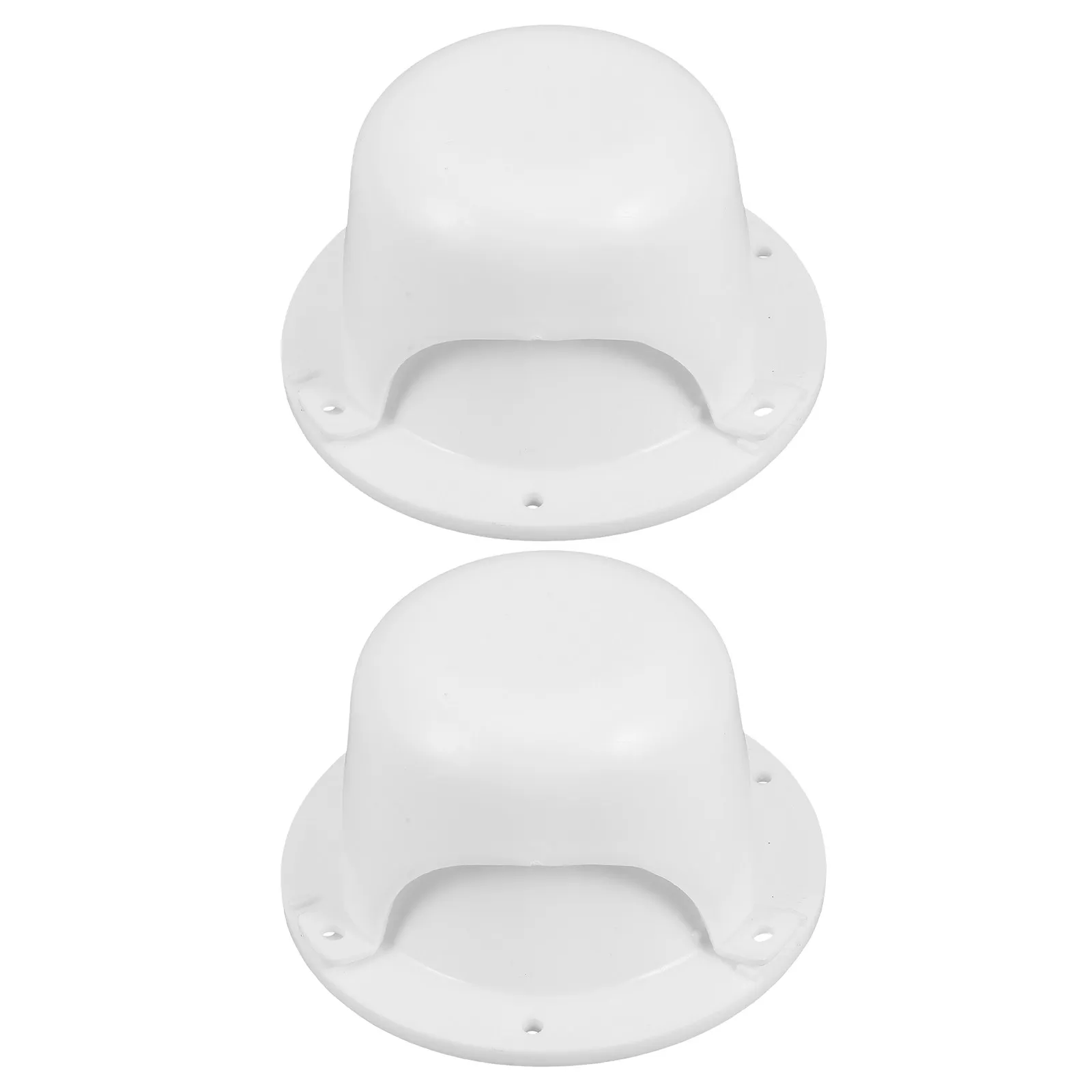 

2Pcs Rv Vent Cap Roof White Plastic Plumbing Cover Trailer Sewer Camper Replacement Secure Screws Ventilation Mushroom Shape