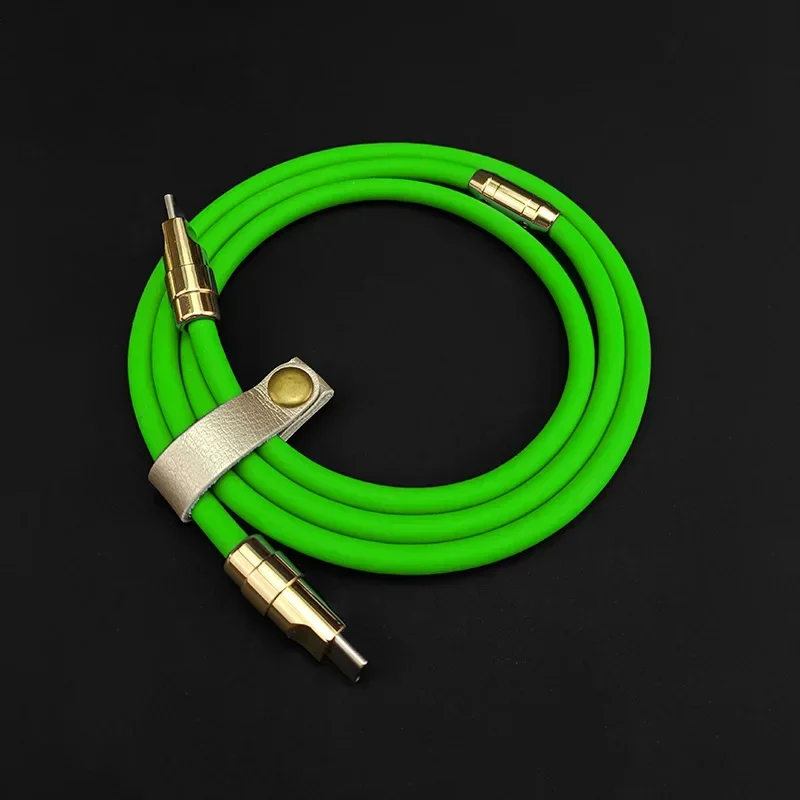 Kabel USB-C 3M z płynnym silikonem, kabel do szybkiego ładowania telefonu 100W, silikonowy przewód PD 2M 2 3M długi kabel USB typu C do C do ładowania telefonów komórkowych — zdjęcie produktu 4