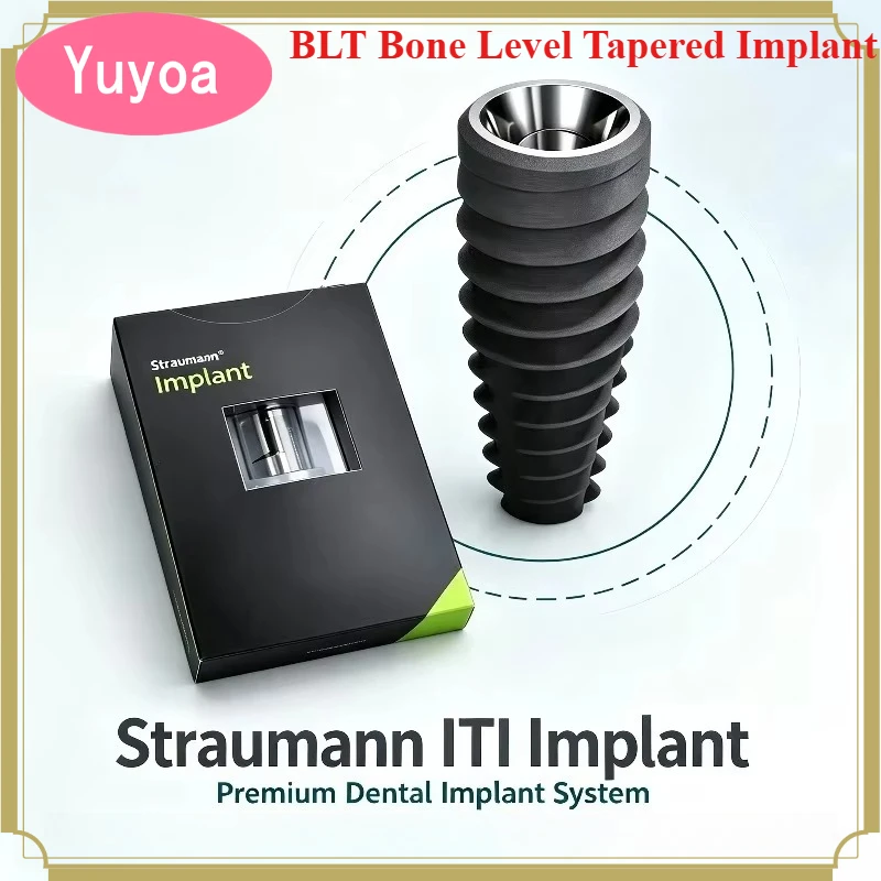 1Pcs Straumann BLT Bone Level Tapered Implant, Roxolid® Ti-Zr Alloy, SLActive® Surface for Dental Restoration