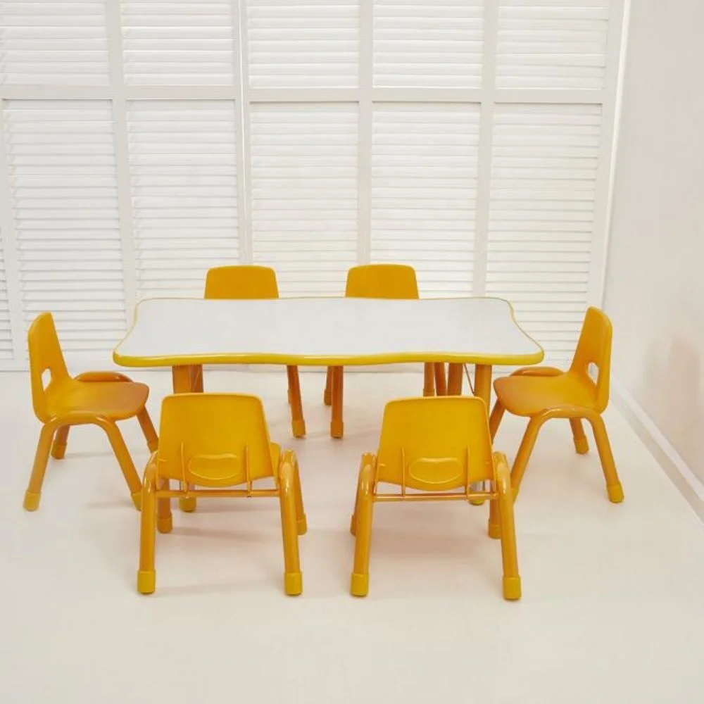 

Children Table and Chair with Removable Legs Set Party Gardening Kids Furniture Cover Folding