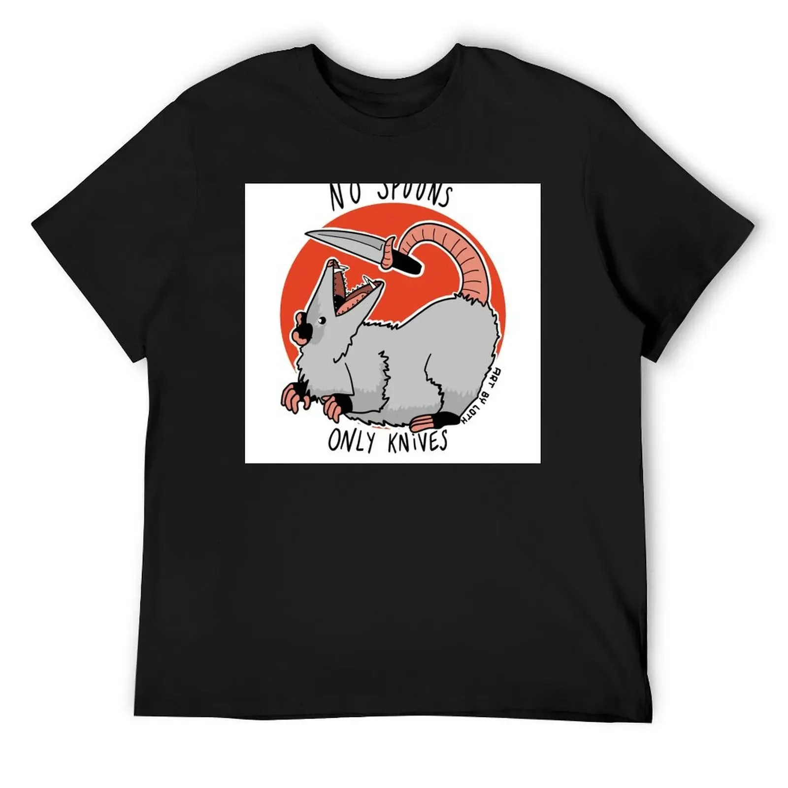 

No Spoons, only knives T-Shirt anime shirts graphic tees mens t shirts