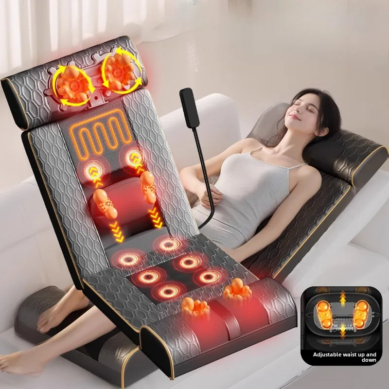 

New Electric Massage Mattress Vibrating Heated Infrared Massager Cushion for Neck Back Full Body Massage Mats Pain Stress Relief
