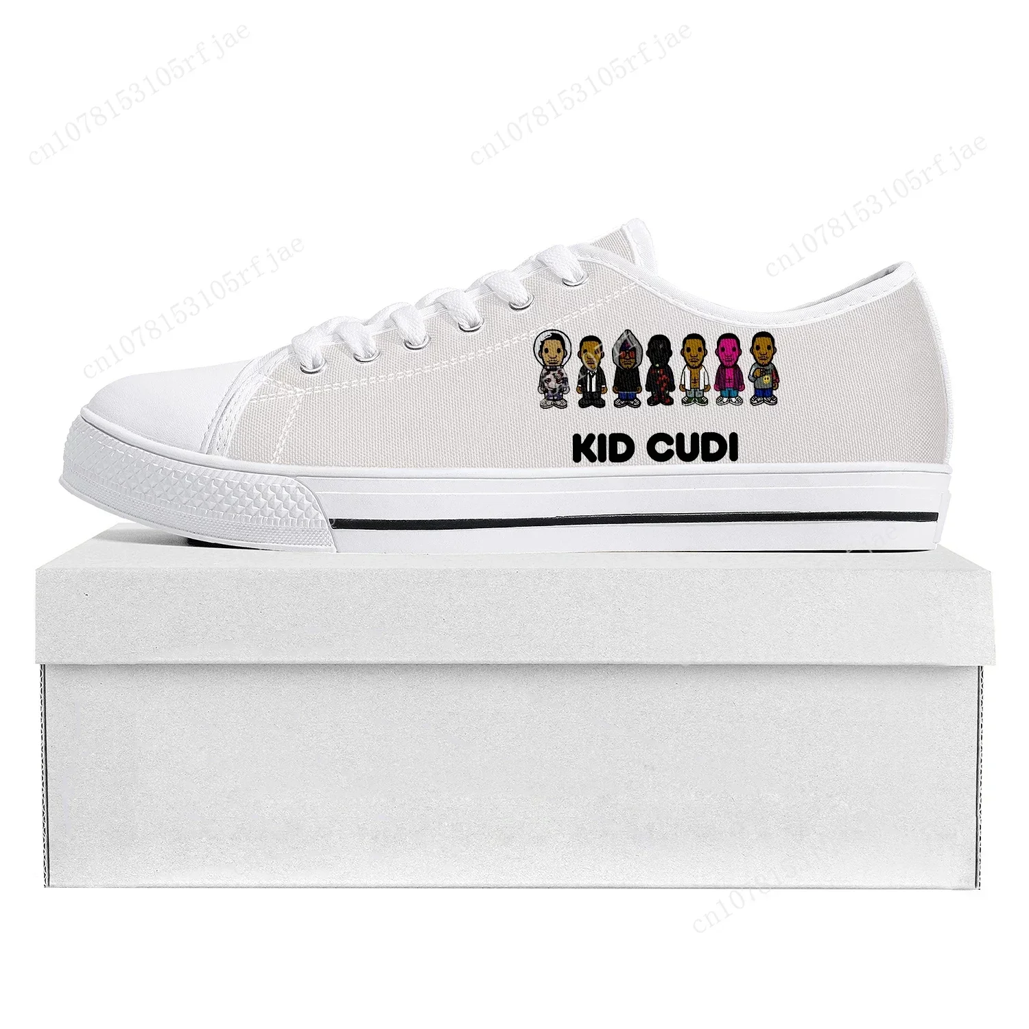 

Kid Rapper Cudi Fashion Low Top High Quality Sneakers Mens Womens Teenager Canvas Sneaker Casual Couple Shoes Custom Shoe White