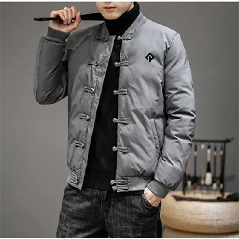 Autumn Winter Golf Wear Men's 2024 New Short Padded Jacket Chinese Style Casual Coat Authentic Golf Clothing Men Golf Jacket