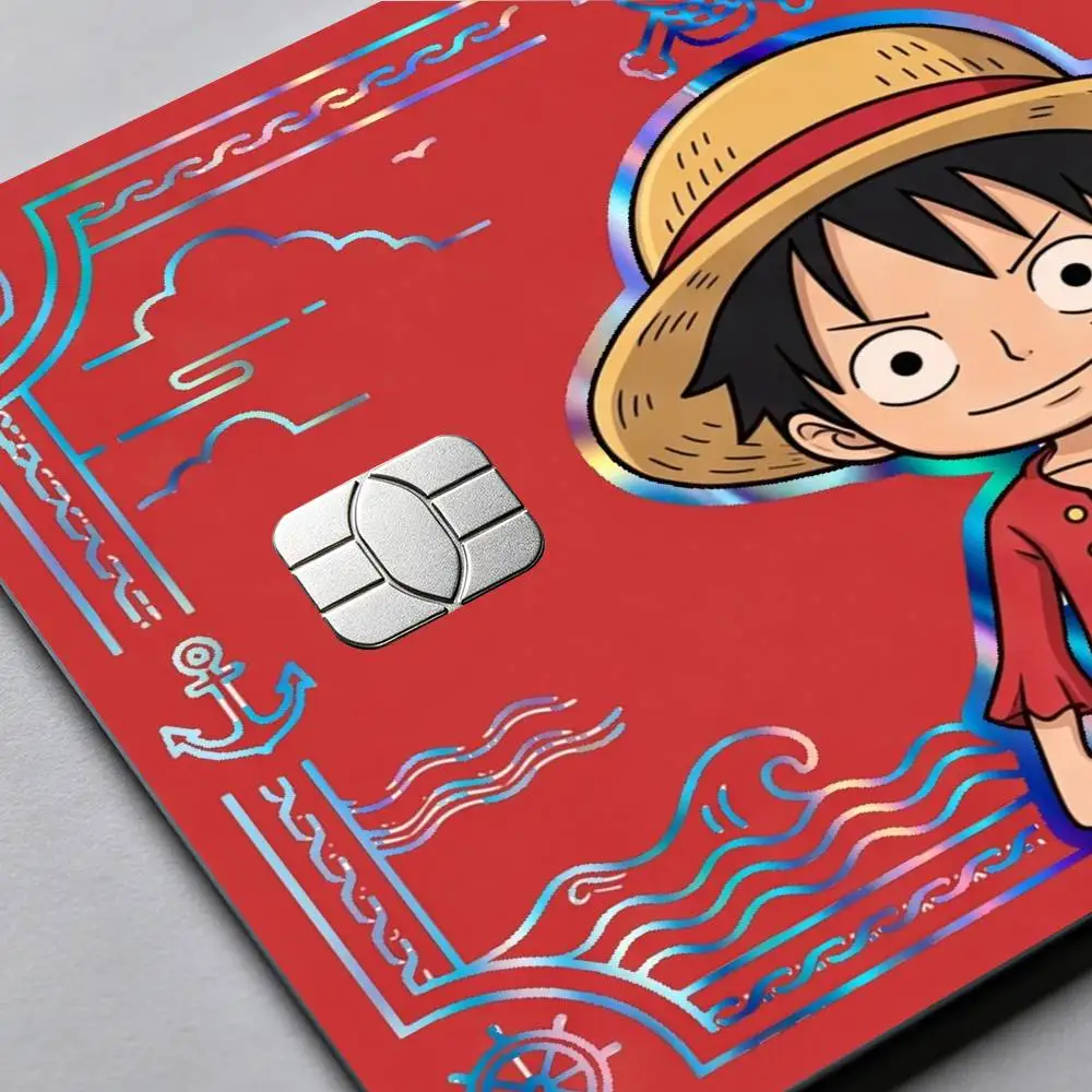 MOTO ONE PIECE ZORO LUFFY Laser Reflective Card Skin Sticker For Debit Credit Card - view 6