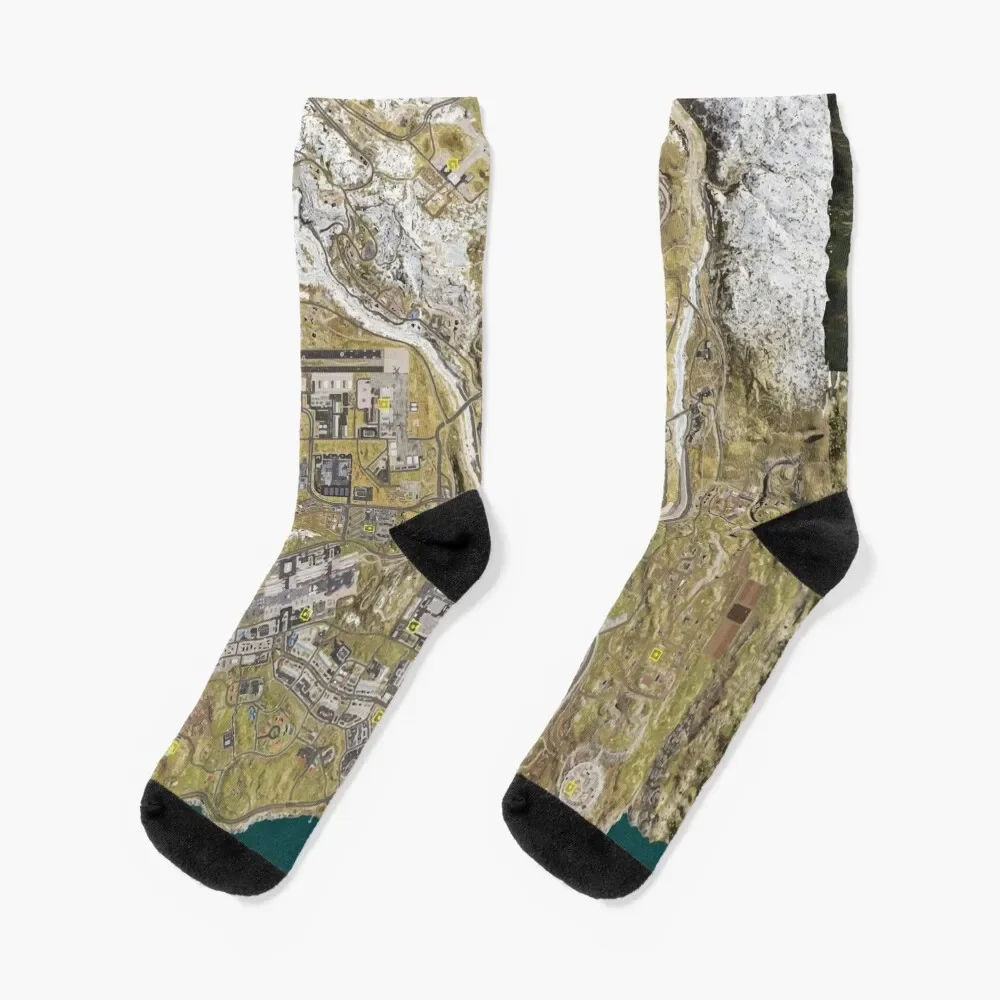 

COD WARZONE MAP Socks New year's short loose Socks Women's Men's