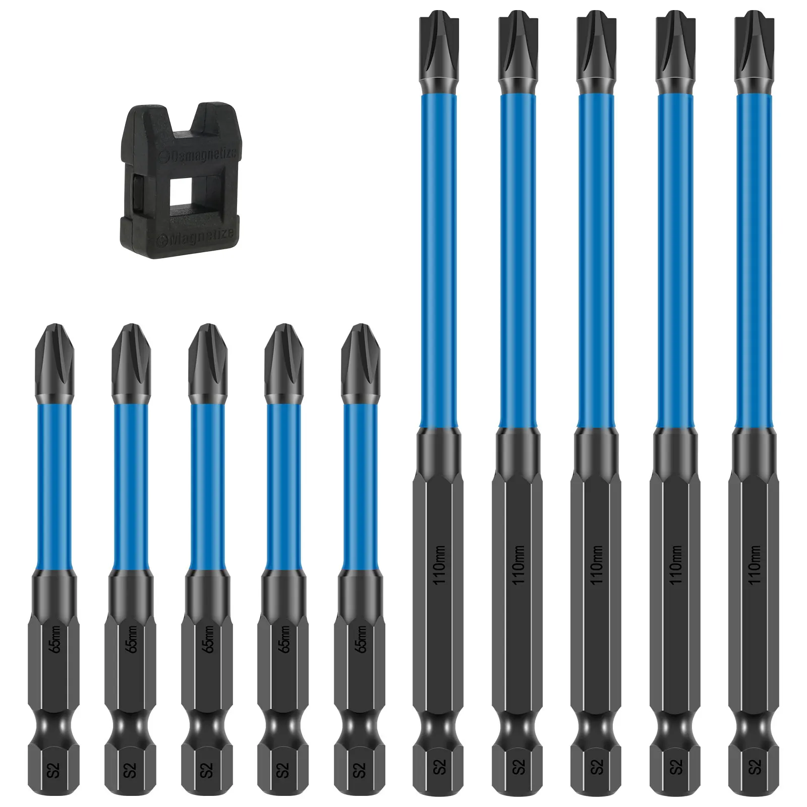 

10Pcs Screwdriver Bit Set 65/110mm Magnetic Special Slotted Cross Screwdriver Bit For Electrician For Socket Switch Hand Tools