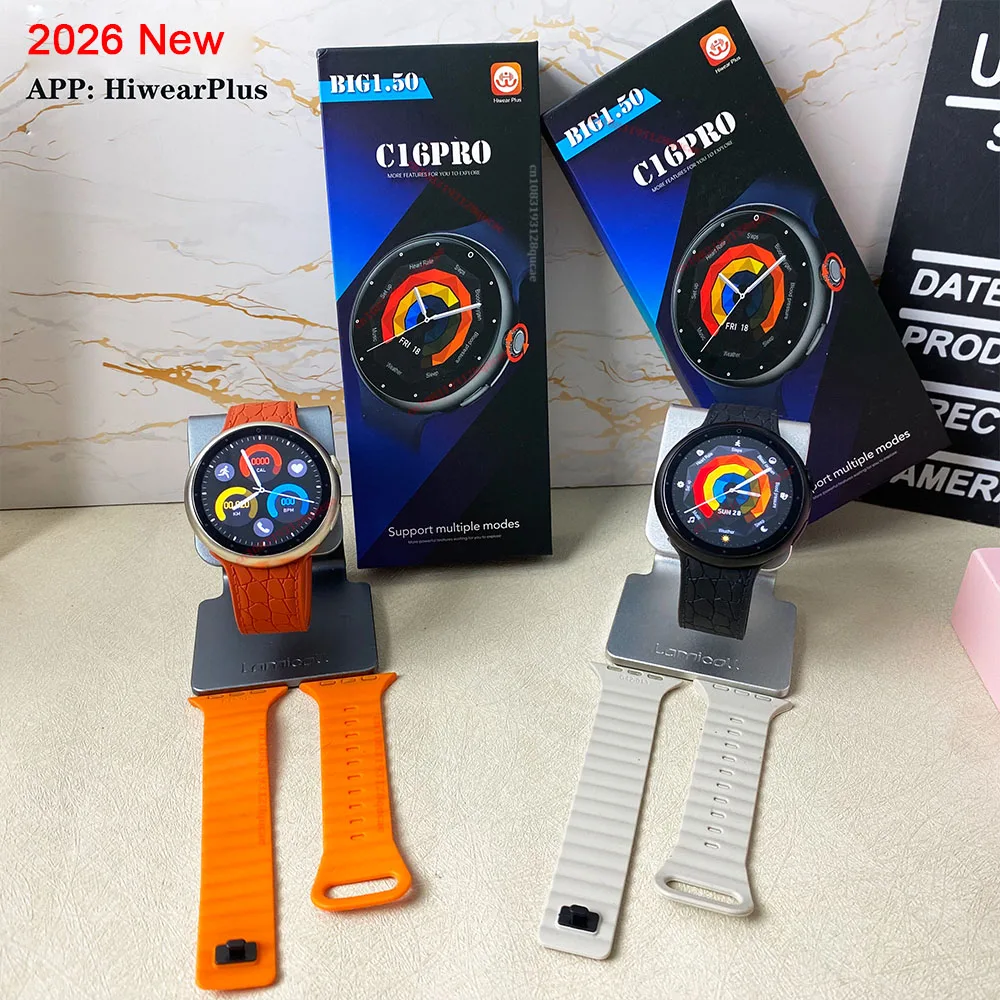 2026 New Men's Smart Watch 1.5 HD Display Health Tracker Bluetooth Calling Voice Assistant Sport Smartwatch 5ATM Waterproof Ht30
