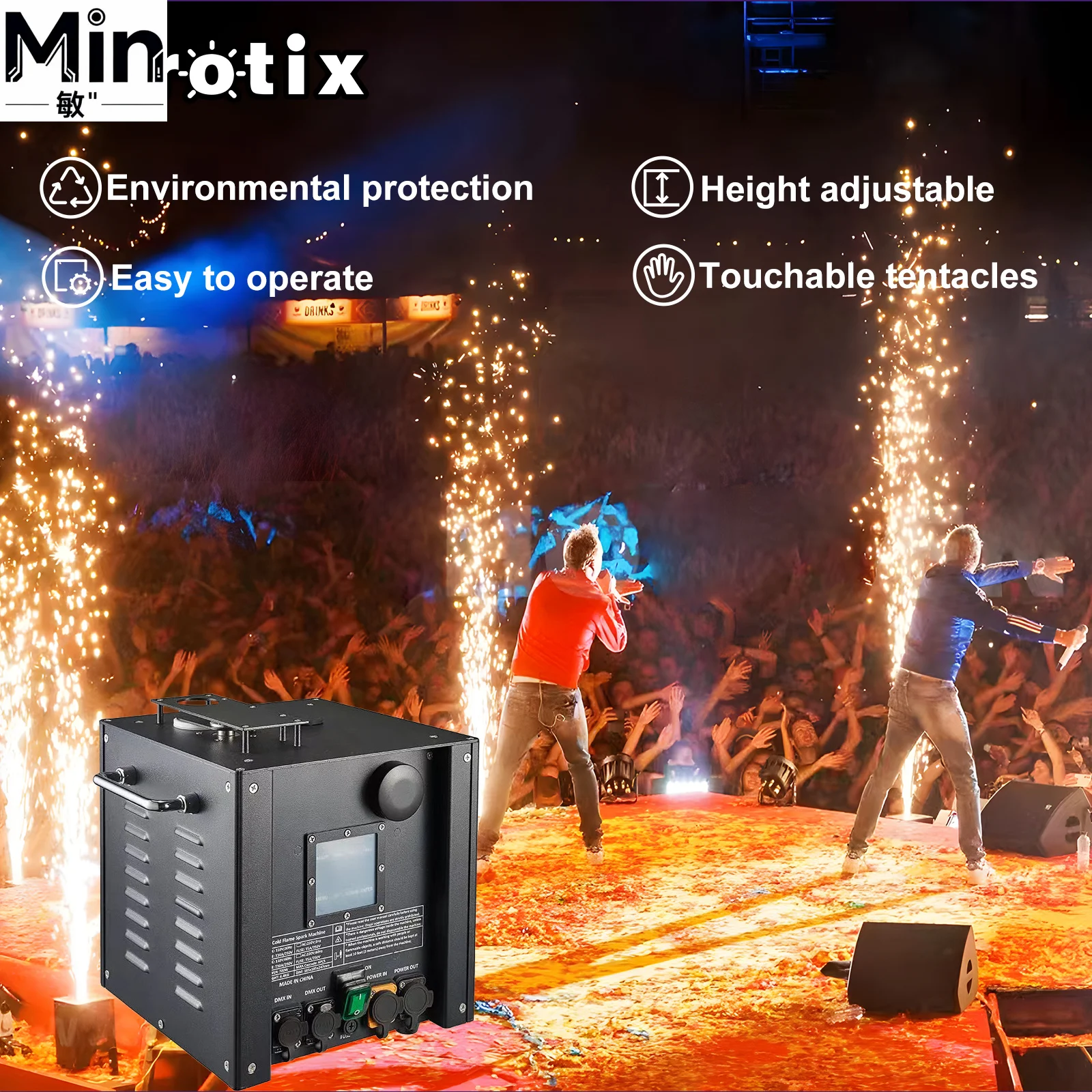 White Cold Spark Machine Indoor Electronic Equipment For Stage Magic Special Effects