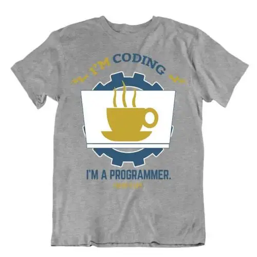 Codinng And Programmer T-Shirt Funny Geek T Shirt best Apparel Tricote