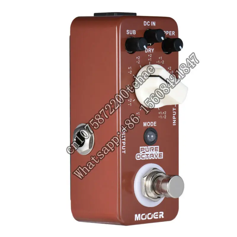 Mooer Moc1 Pure Octave Effects Pedal Effect Octave Pedal Guitar Parts for Electric Guitar Pedals Musical Instruments Effector