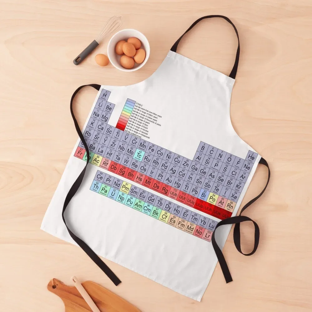 Periodic Table Apron For Nail Stylist House Things For Home And Kitchen christmas kitchen cloths Apron