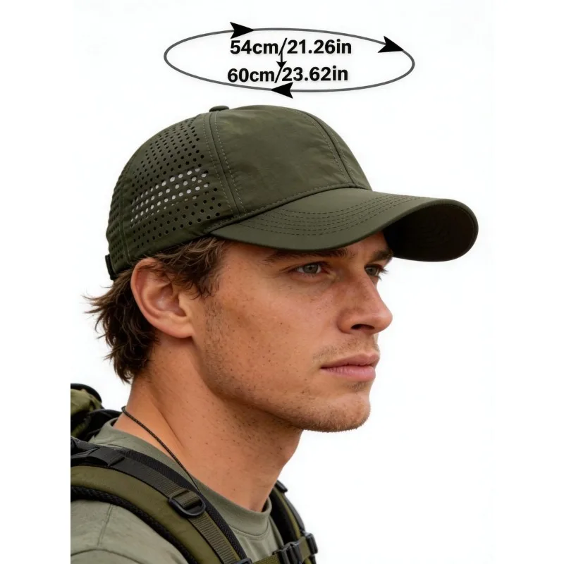 Schnell Trocknende Atmungsaktive Wanderkappen Leichte Baseballkappe Unisex Sonnenhut für Männer & Frauen Outdoor-Sport & Freizeitkleidung – Detail 5