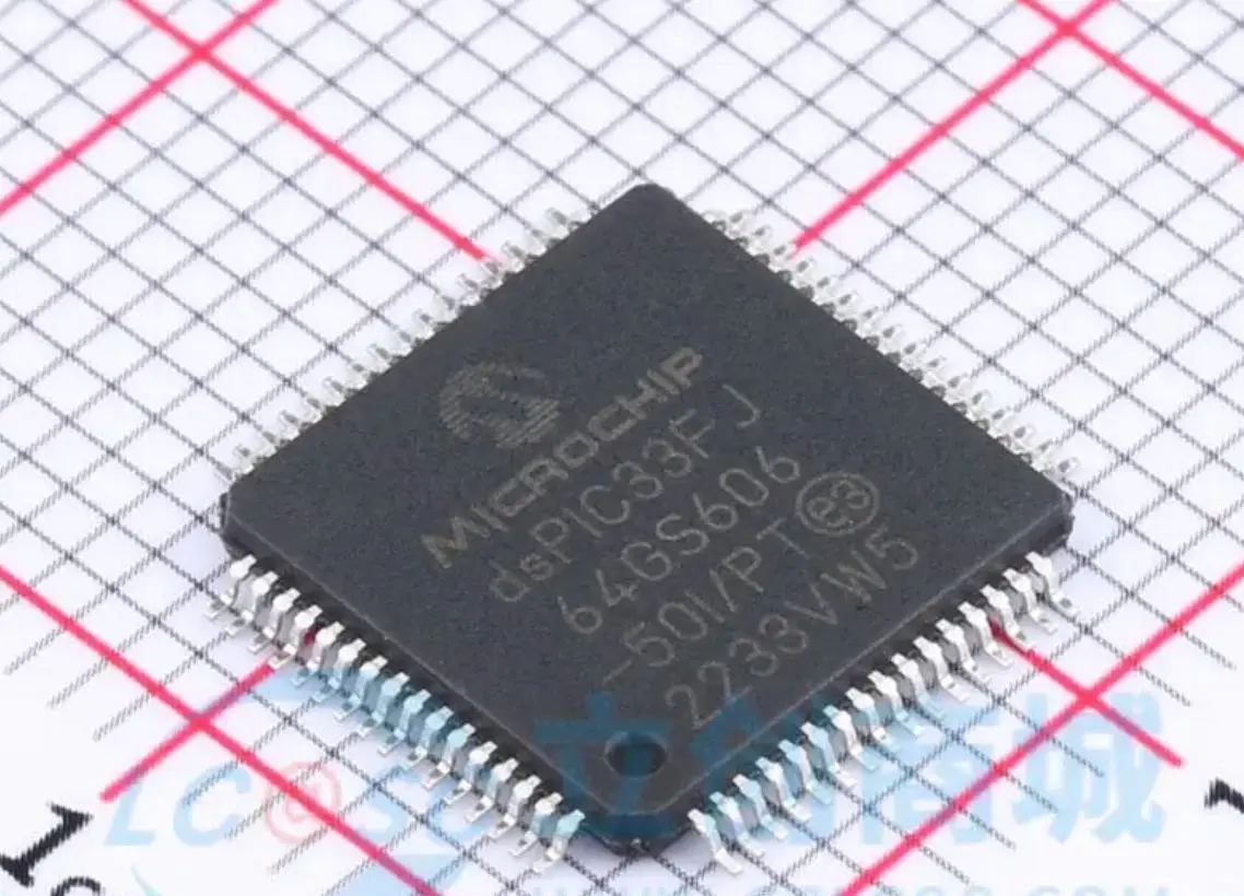 dsPIC33FJ64GS606-50I/PT  TQFP-64 16-Bit dsPIC DSC 50MIPS 64KB Flash 64-Pin TQFP Microcontroller New Original