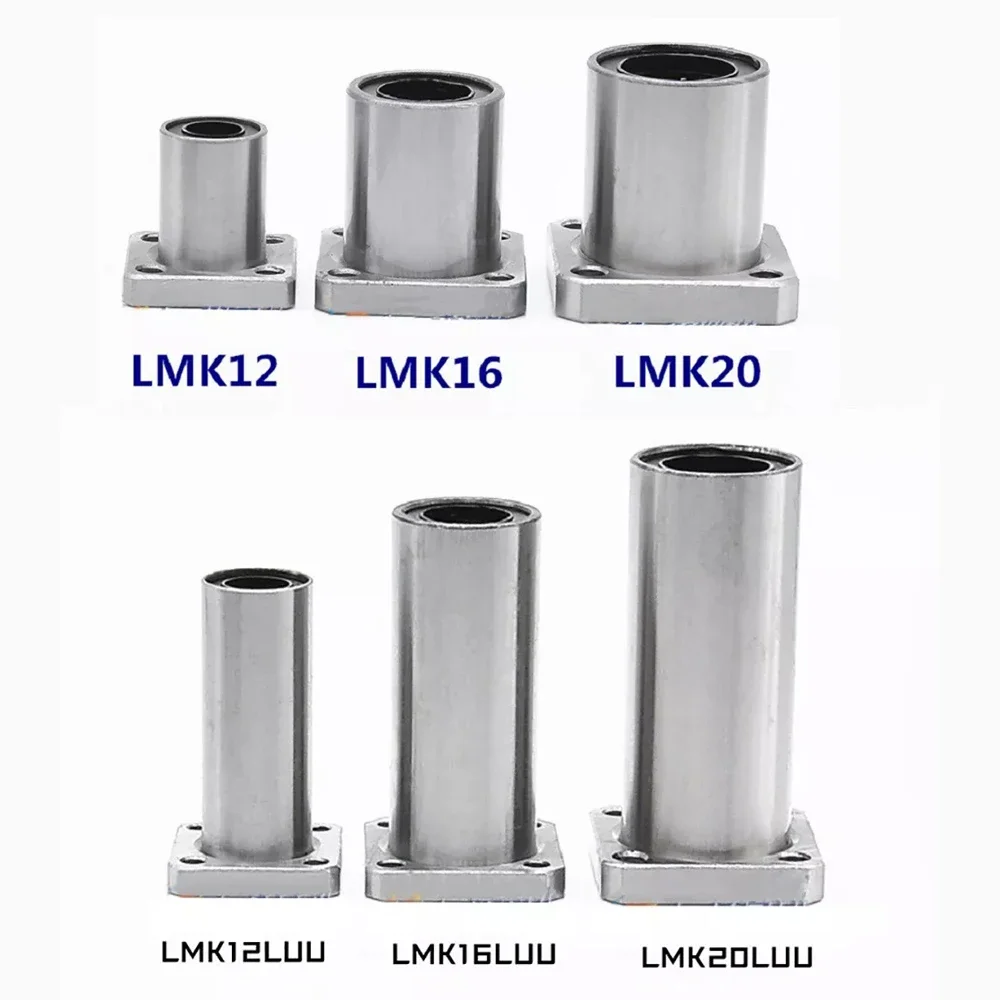 1PCS LMK..UU LMK..LUU Series  Ellipses Flange Linear Ball Bearing Bushing 6mm - 40mm Bore Choose