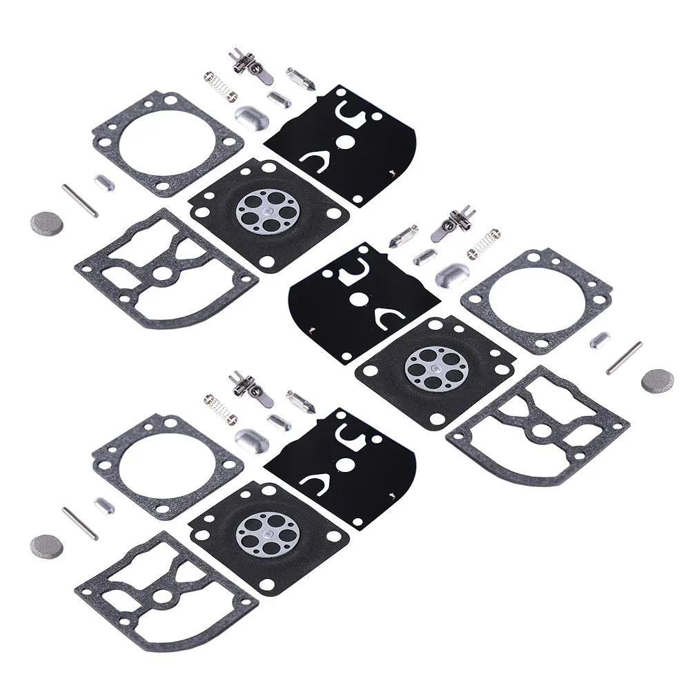 Kit de reparación de carburador de 3 uds para ZAMA GND-28 Kit de junta de diafragma para Sithl MS 180 170 MS180 MS170 carburador cortacésped
