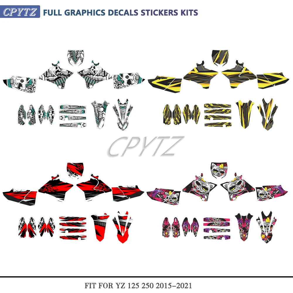 custom-team-graphics-backgrounds-decals-kit-motorcycle-stickers-fit-for-2015-2021-yz-125-250-2016-2021-yz250x