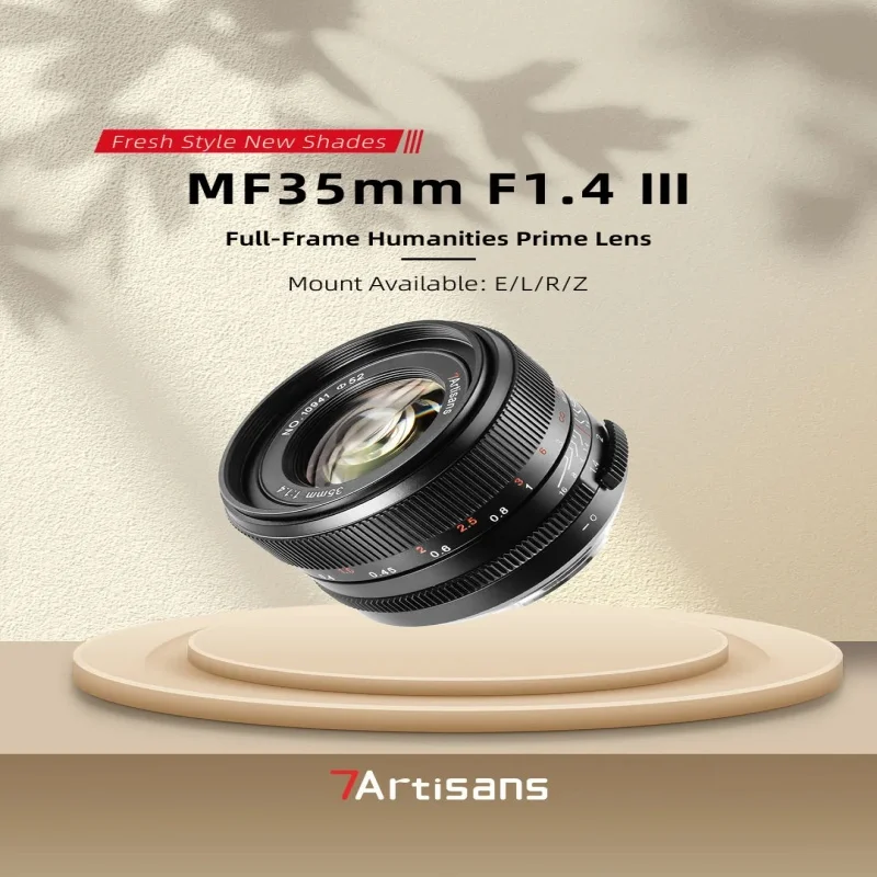 7Artisans 35 مللي متر F1.4 III كامل الإطار دليل التركيز رئيس عدسة لنيكون Z Z50 ZFC لايكا SL سيجما FP سوني E ألفا 7 كانون RF EOS-R