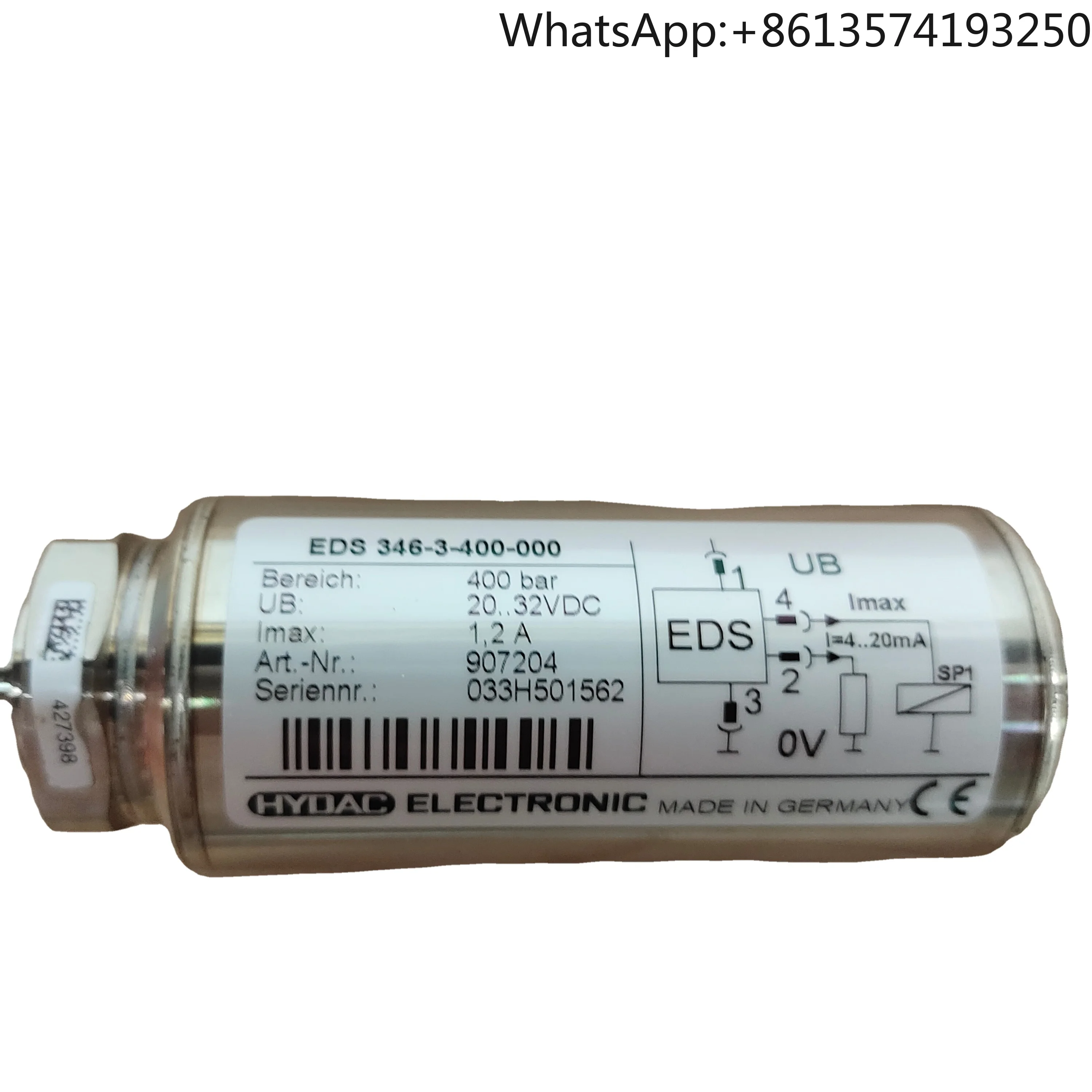 

Original HYDAC Hydraulic Pressure Sensor EDS348-5-040-000