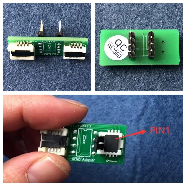 QFN8 /WSON8/MLF8/MLP8/DFN8 TO DIP8 universal two-in-one socket/adapter for both 6*5MM and 8*6MM chips SMT  BIOS flash socket