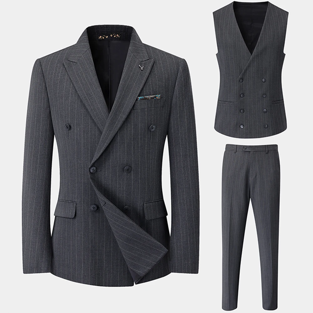 Garnitury męskie duże rozmiary, casualowe, biznesowe, dwuczęściowe, w paski, slim fit, uniwersalne, do biura i na wesele.