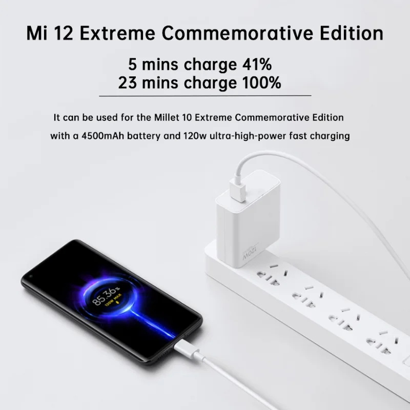 Xiaomi 120W Super Fast Charger Cable 10A Cable 67W Ultra Fast Charger USB3.0 Type C 120W MAX Fast Charging For iPhone Samsung