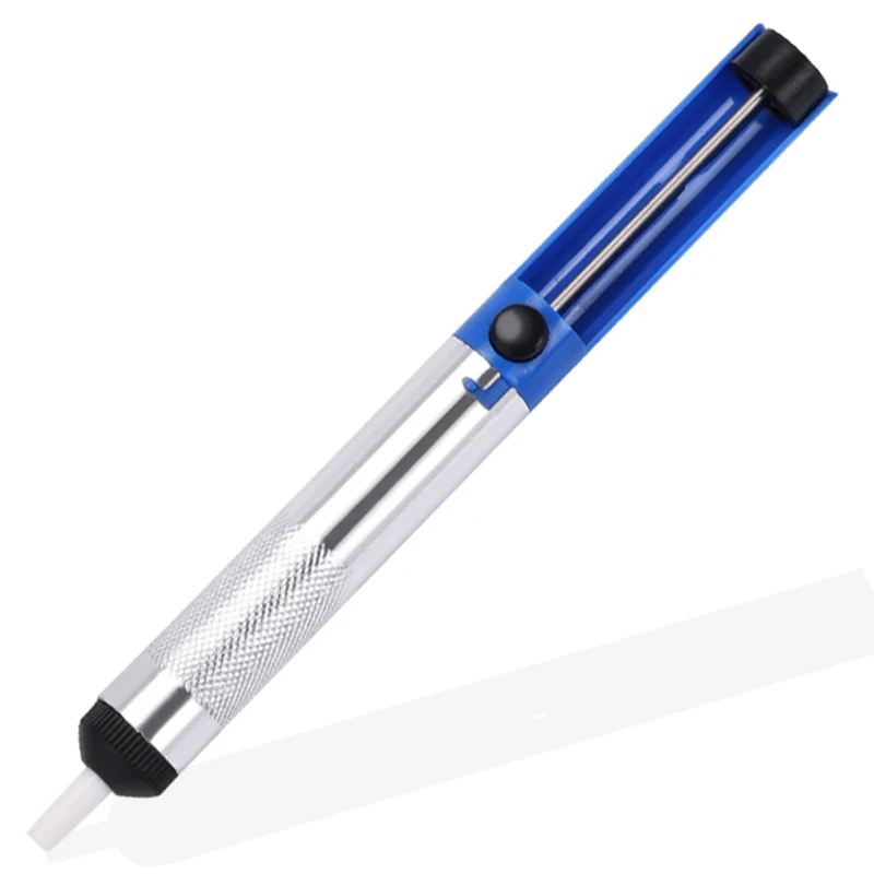 

Aluminium Desoldering Suction Pump Solder Sucker Tin Pen Removal Device Blue Vacuum Soldering Iron Desolder Welding Tool