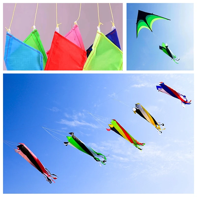 

free shipping large kite windsocks flying nylon kites for kids string line delta kite pendant lifter kite Power kite Paragliding