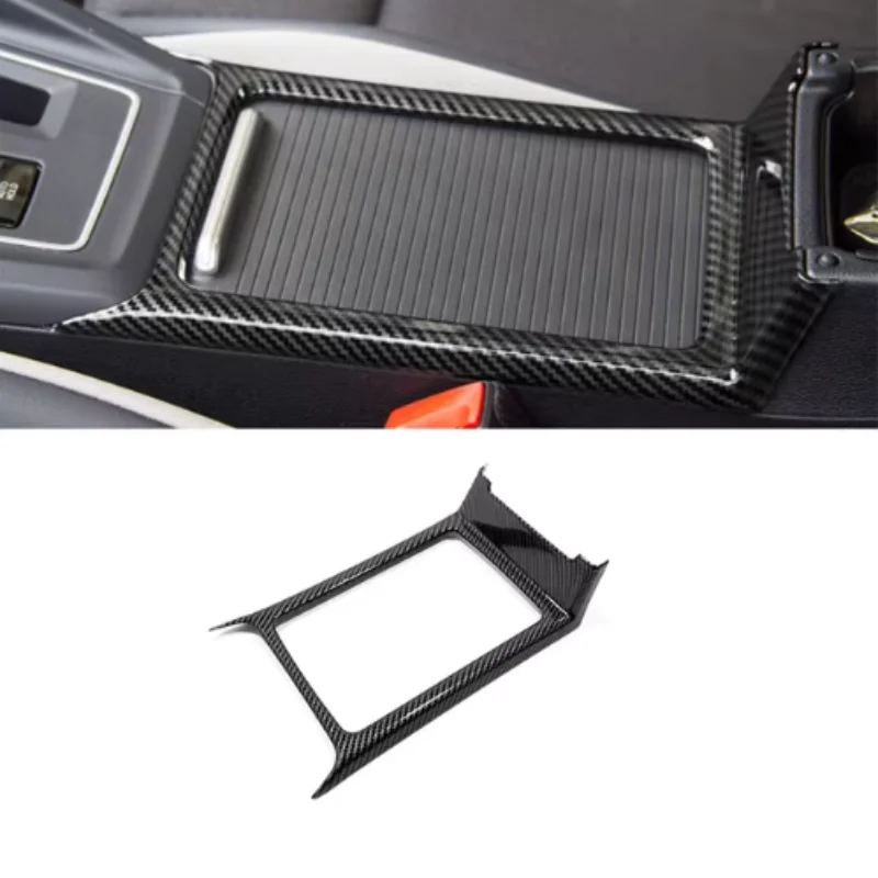 

Car Front Center Console Water Cup Holder Insert Frame Trim For VW Golf 8 MK8 2020-2023