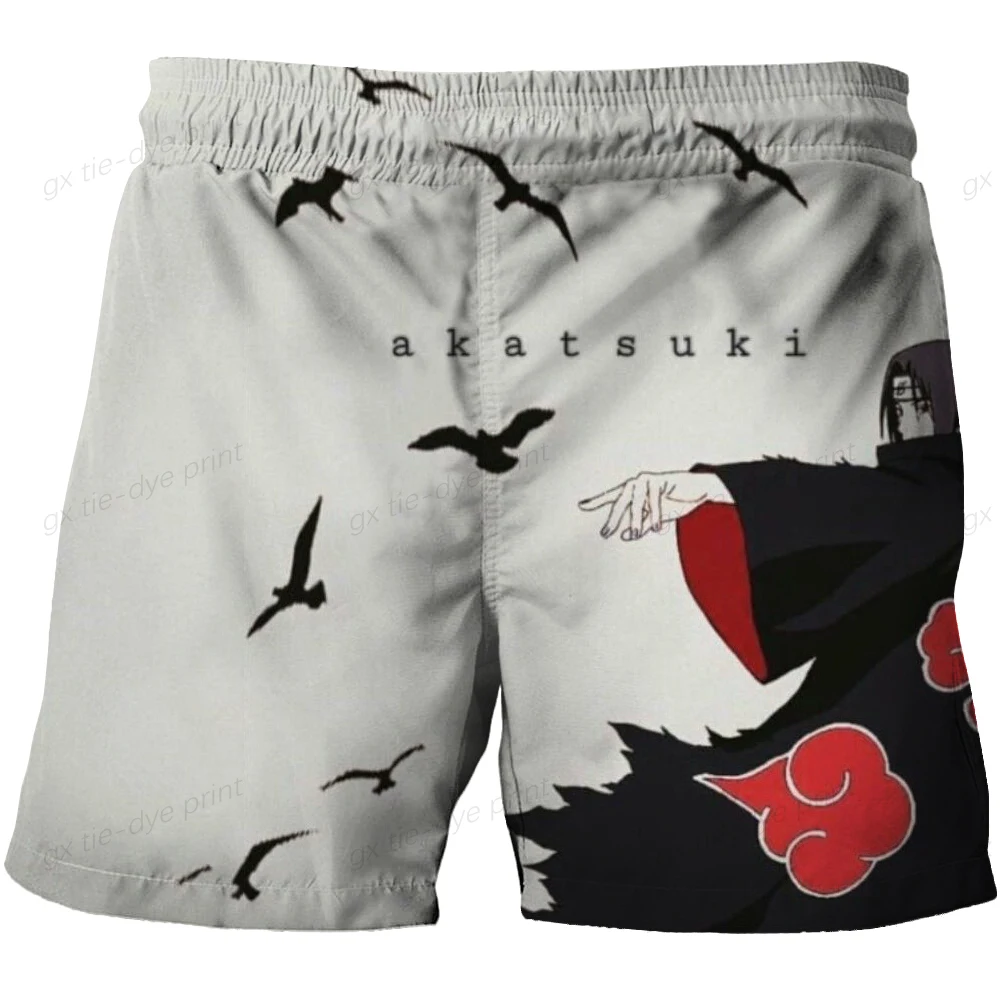 

Anime Naruto Uchiha Itachi Beach Short 3D Print Pant Summer Casual Shorts Hatake Kakashi Men Swimwear Gift Boy Girl Cool Shorts