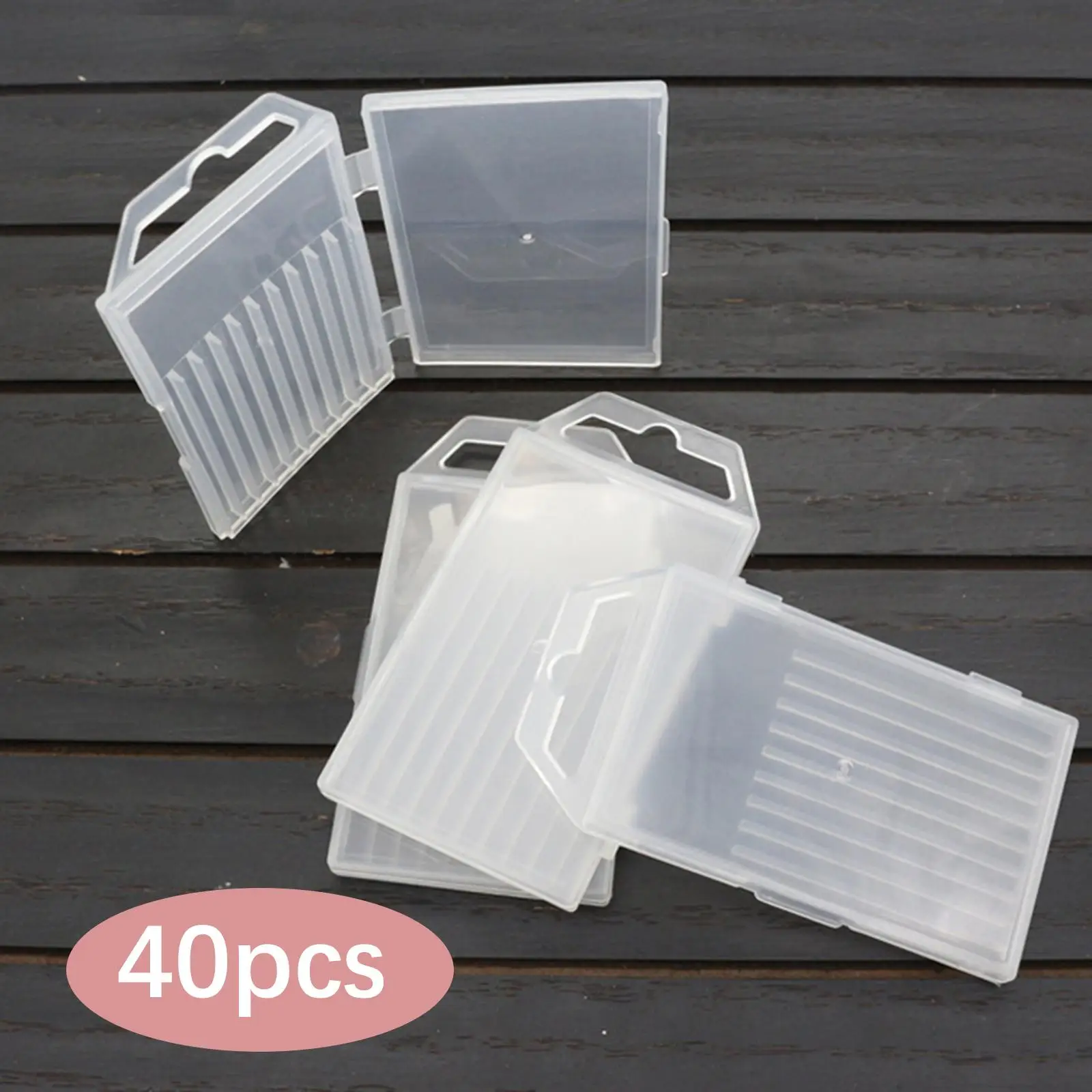 40Pcs Drill Bit Storage Box Tool Parts Case Premium Container, Practical, Accessories Rectangular Small Parts Case Organizer