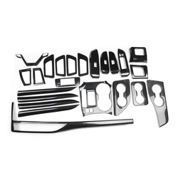 For Toyota Highlander Kluger 2015 16 17 18 19 20 21 Plastic Carbon Fiber Style Accessories Interior Decoration Trims Stickers