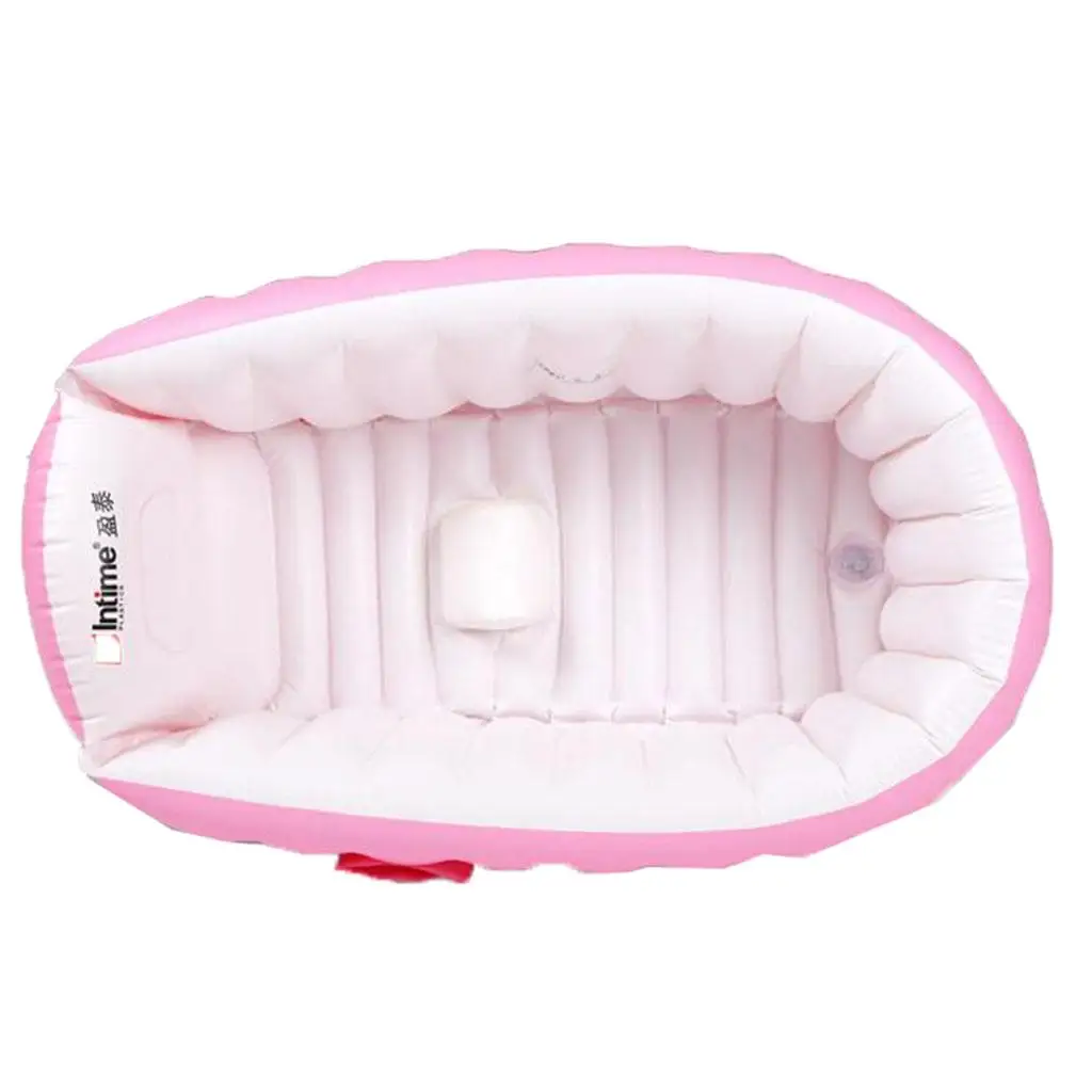 Inflatable Baby Bathtub, Baby Girl Bath Tub, Travel Bath Tub with Bath Toy Organizer, Foldable Baby Bathtub, Infant Bathtub