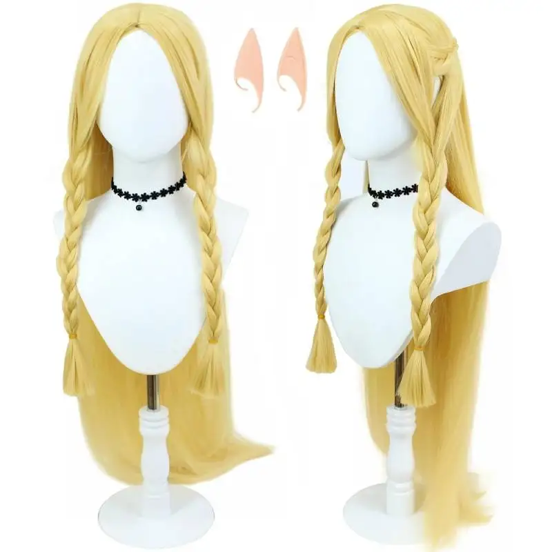 WENAM Anime Marcille Donato Cosplay Marcille Donato Pruik Lang Vlechthaar met Elfenoren voor Halloween Anime Party