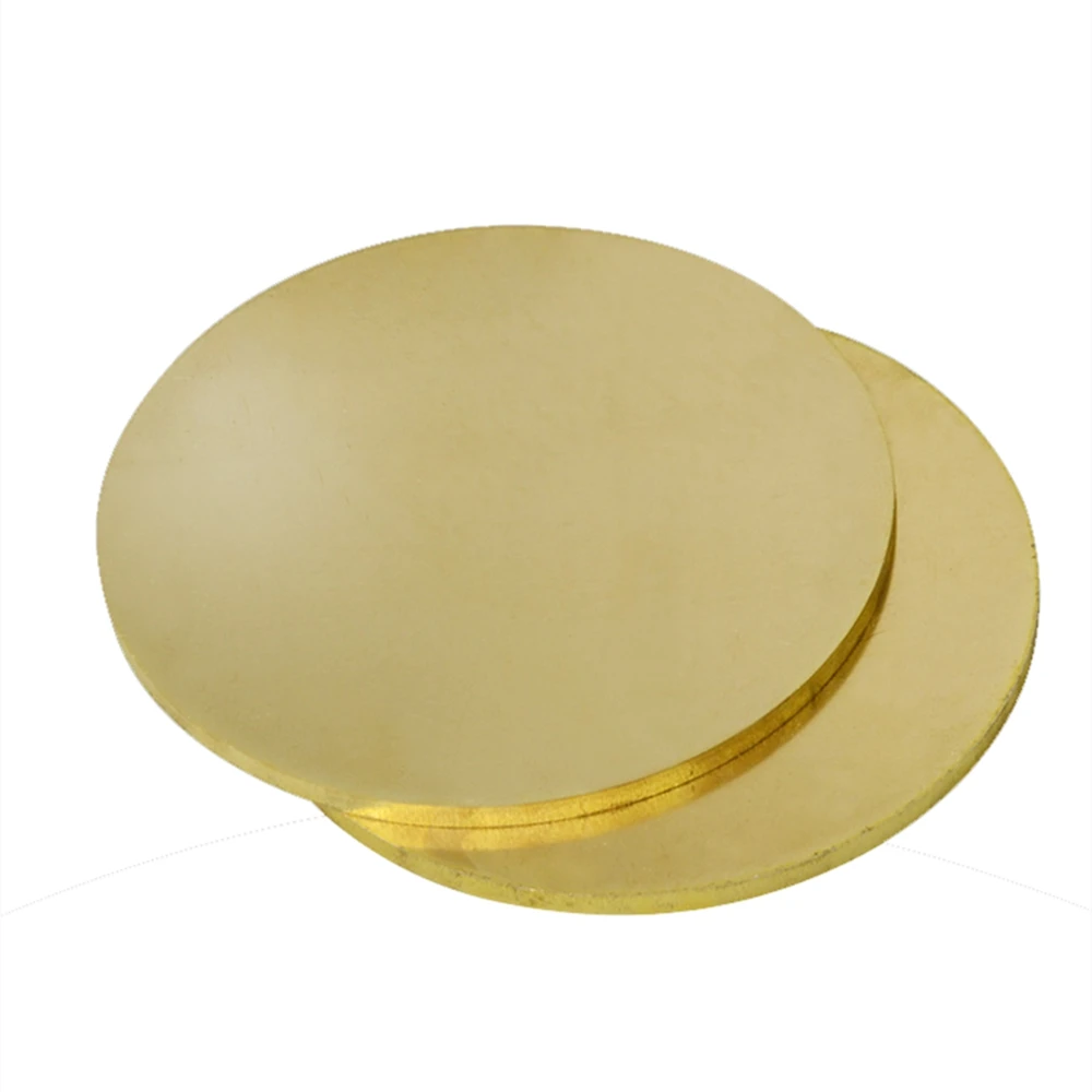 Brass Disc Round Plate  Sheet H62 Copper Alloy Solid Circle Grinding Flakes High Hardness Good Ductility Foil Metallic Luster