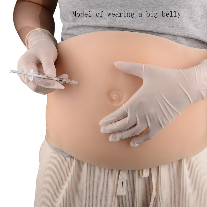 Simulated silicon belly model abdominal injection model insulin injection model